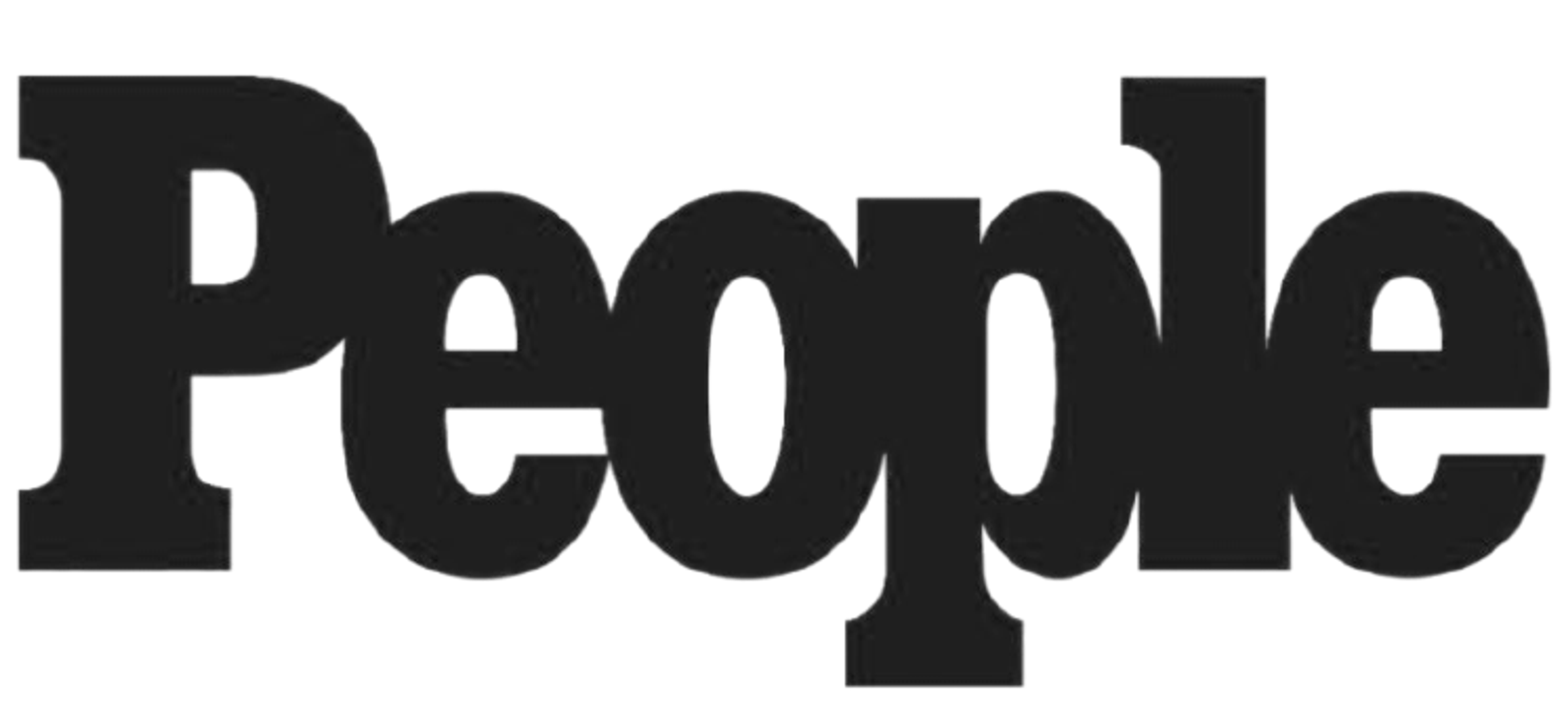 Logo des People Magazin in fetten Buchstaben in schwarzen Serifen
