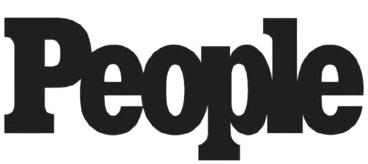 Logo des People Magazin in fetten Buchstaben in schwarzen Serifen